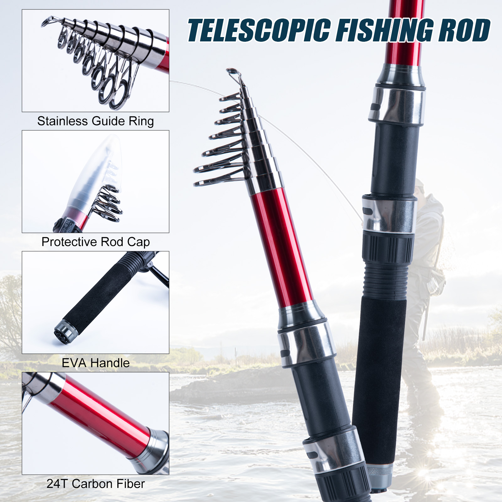 Goture Telescopic Fishing Rod  - Fishing Rod Carbon Fiber review and price