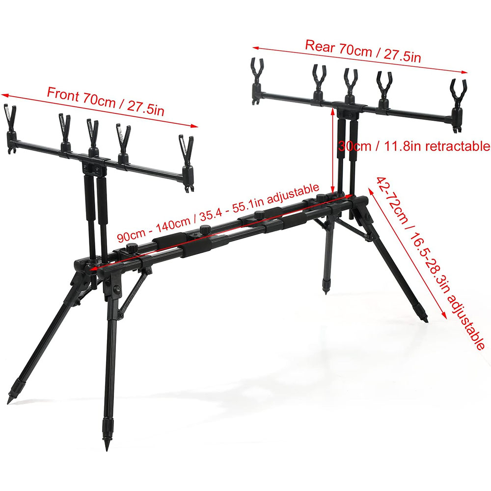 JSFUN  Adjustable 5-Rod Fishin - Fishing Rod Rack review and price