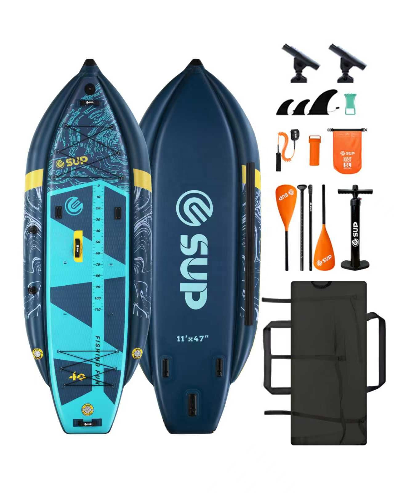 Inflatable Fishing Kayak with  - Fishing Rod Holder review and price