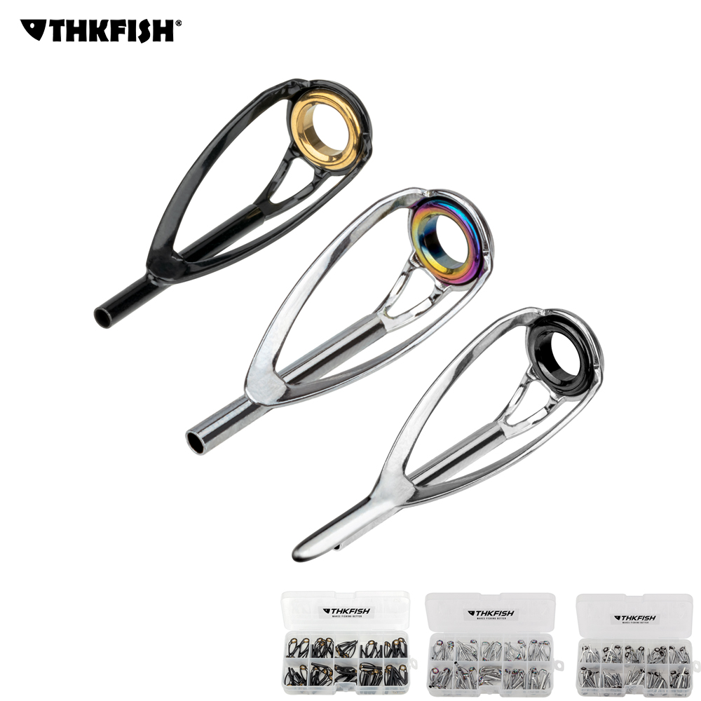 THKFISH 50pcs Fishing Rod Tops - Fishing Rod Guide Replacement review and price