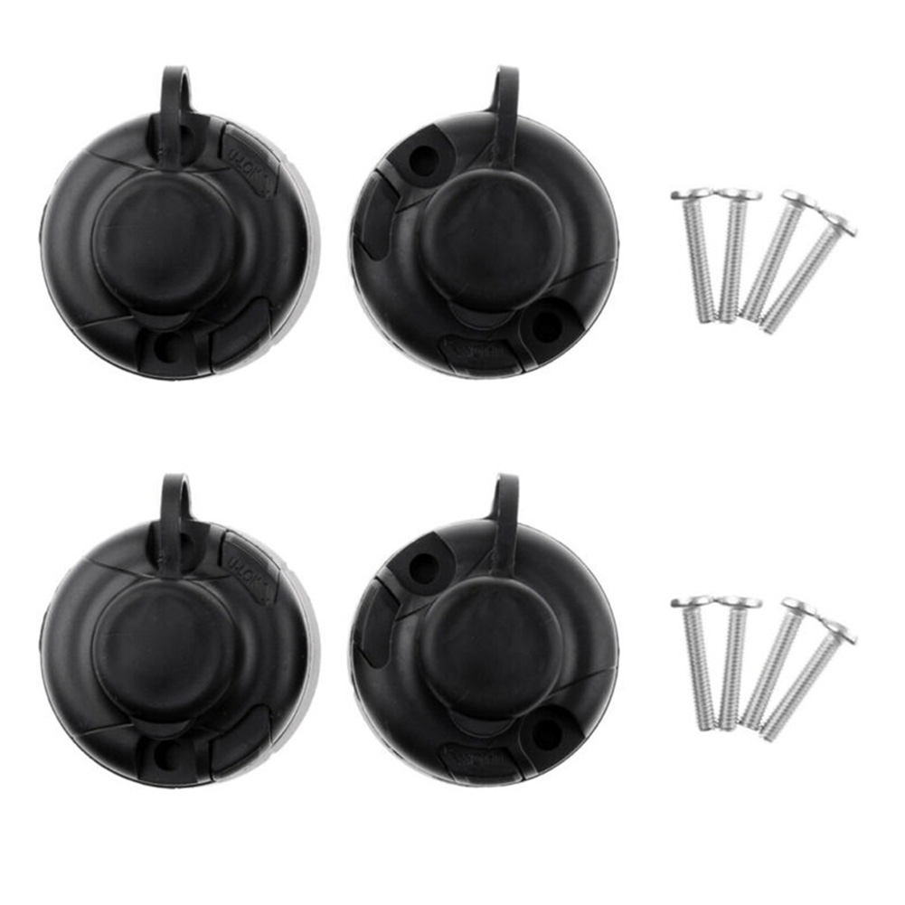 4Pcs Black ABS Fishing Rod Hol - Fishing Rod Boat review and price