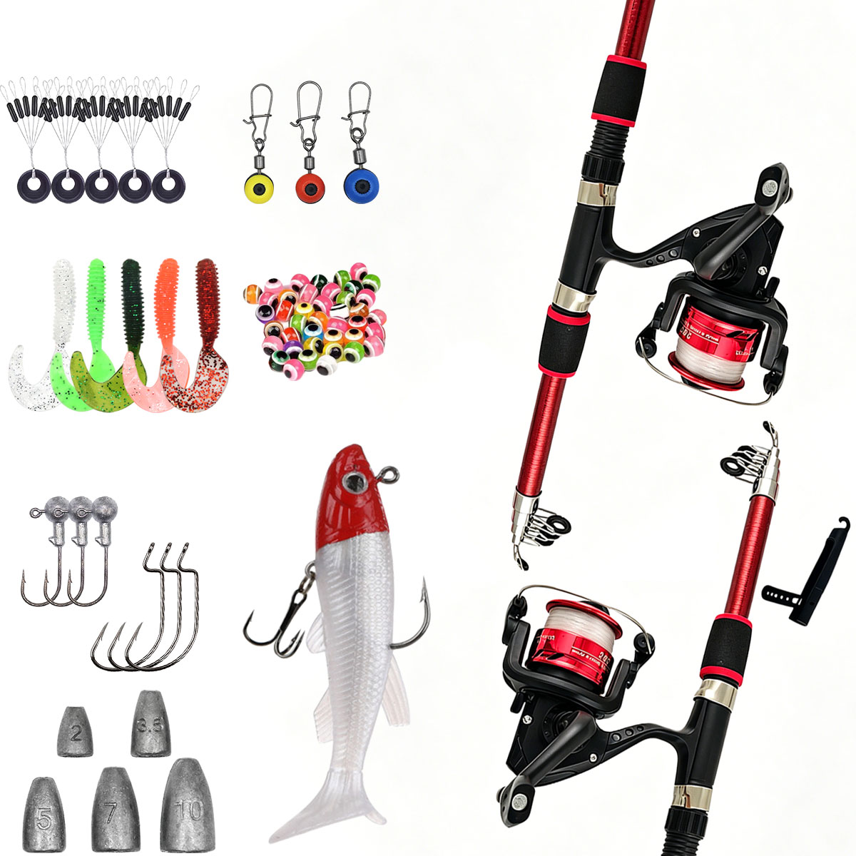 Spinning Fishing Rod and Reel  - Fishing Rod Combo review and price